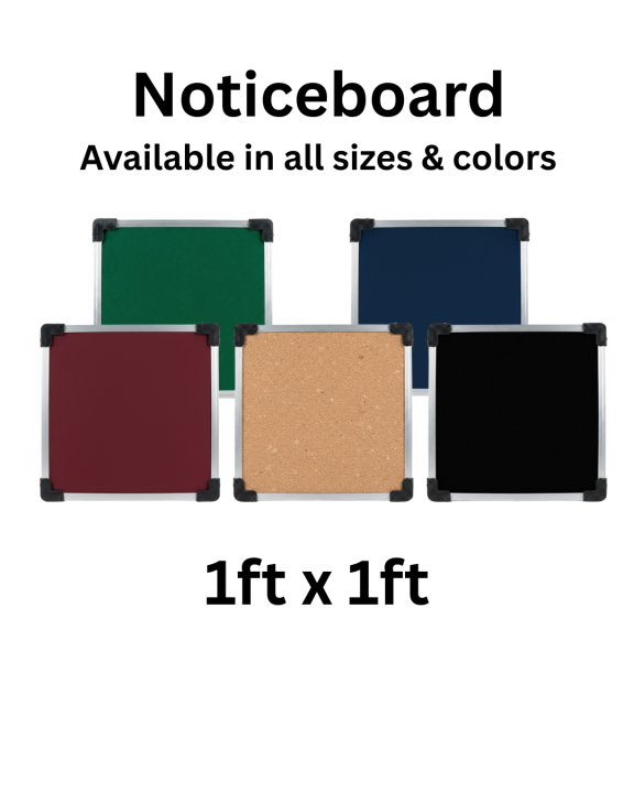 Premium Notice Board / Pin Soft Board [1ft x 1ft] (12x12 inch) - Cork ...