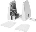 2 pcs Desk Screen Baffle Fixed Clamp, Desktop Screen Partition Clip, Office Desk Divider Clamp Desk Partition Support Holder, Table Separator Board Clamp for Home Office. 