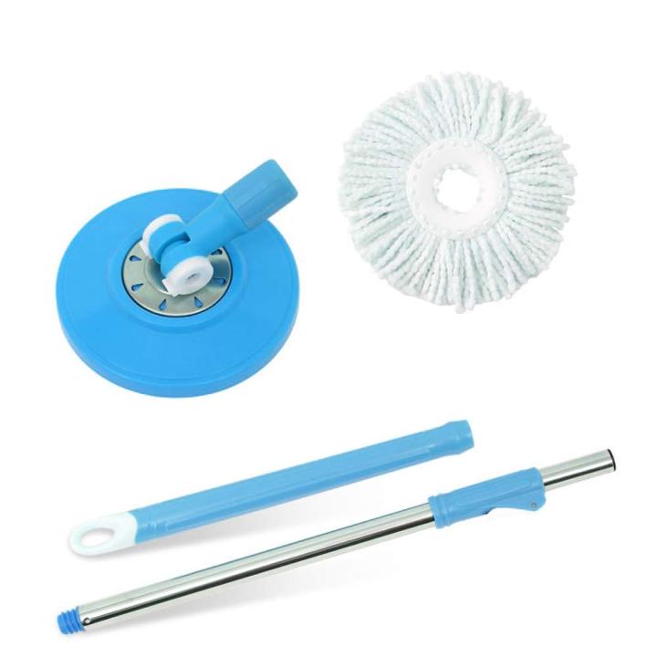 Spin Mop Extendable Handle/Stick Rod with Microfiber Refill