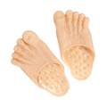 PVC Big Toe Slippers,Fake ,Party Funny Sandals,Halloween Costume Accessories,Funny Feet Slippers , Skin. 