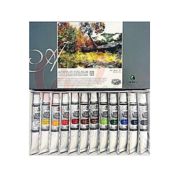 Marie’s Acrylic Color Paint Set Of 12 Pieces
