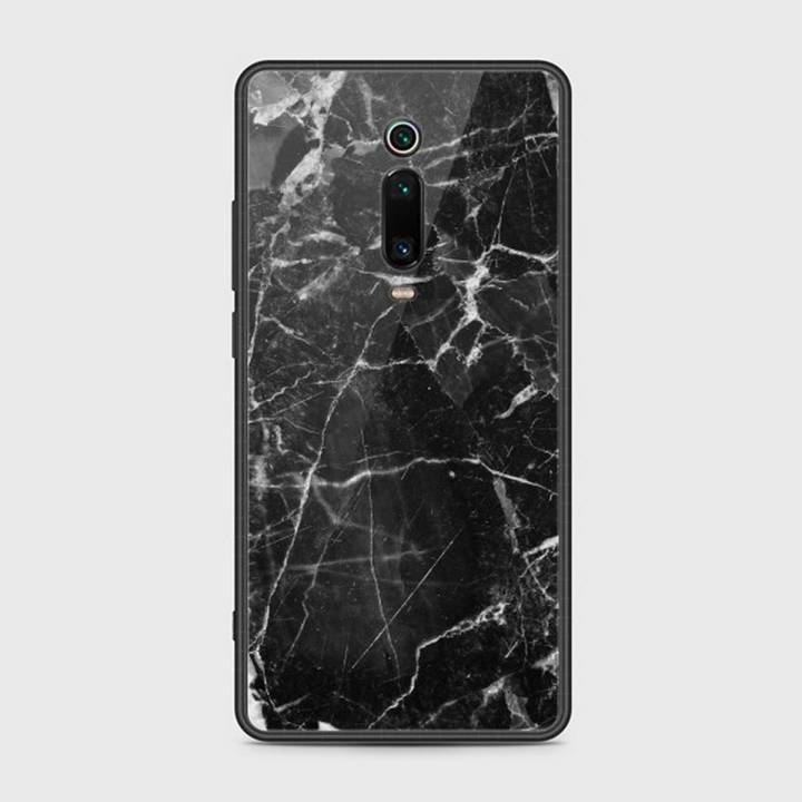 Xiaomi Mi 9T Cover - SkinLee HQ Infinity Glass Case (Soft) - Black Marble Deep - SKINLEE-270-1-626-372