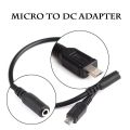 30Cm Micro USB Male TO DC 3.5mm Famale Audio RCA Jack Adapter USB Audio Cable. 