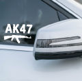 AK 47 sticker for all vehicle door glass, laptop, mobile or etc. (4.5inch x 1.5inch) reflective stickers (6pc PACK). 