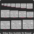 English Alphabets reusable stencil for wall decoration, Furniture , Canvas DIY Home decoration by imart Stencils. 