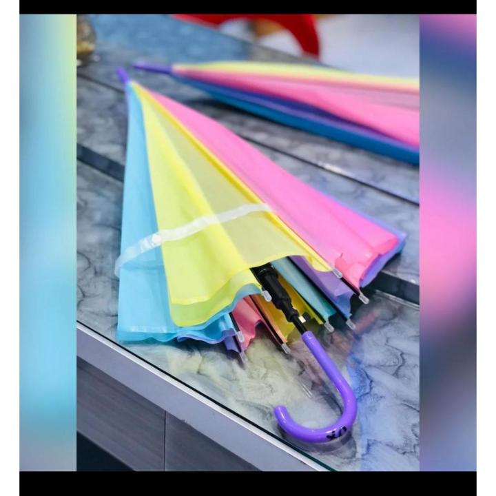 Beautiful Design Umbrella with superior Quality and Random Color - Sunny and Rain Umbrella for Women Man