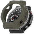 Relax every day TPU Protective Case + Glass Film For Amazfit T-Rex 3 Smart Watch Cover Soft Silicone Bumper Shell Huami Amazfit Trex3 Protector. 