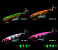 【HOT】 Luya Bat Bionic Fishing Bait Freshwater Cast Luya Iron Plate Luminous Head Fish With Three Hooks Emulation Metal Sea Fishing Sl. 