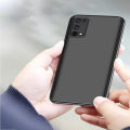 Realme 7 pro Matte Black Soft Silicon Back Cover. 