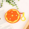 1Pc Cute Fruit Shape Plush Coin Purse Watermelon Pineapple Orange Strawberry Purse Bag Keychain Pocket Kid's Coin Pouch Wallet Eatop. 