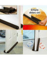 Flexible Door Dust Stopper -Twin Door Draft Dodger Guard, Energy Saving Protector Doorstop Home Décor, 95CM Door Draft Dodger. 