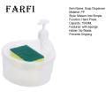 Easy to Use Soap Dispenser Convenient Soap Dispenser with Sponge Holder No Dripping Large Capacity Home Supplies Soap Dispenser for Kitchen. 