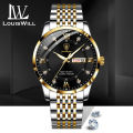 LouisWill Men Watch Business Fashion Watch Waterproof Simple Watch Wristwatches Classic Roman Numeral Dial Calendar Luminous Pointer Wrist Watches for Men. 