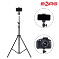 Energy - ENRG 2.1M/7ft Metal Tripod Stand For Selfie Ring Light And Photo Video Studio Lighting Kit Black. 