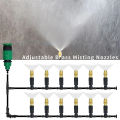 1/5pcs 4/7 PVC Misting Cooling System Garden Watering 1/4'' Brass Atomizer GJCUTE. 