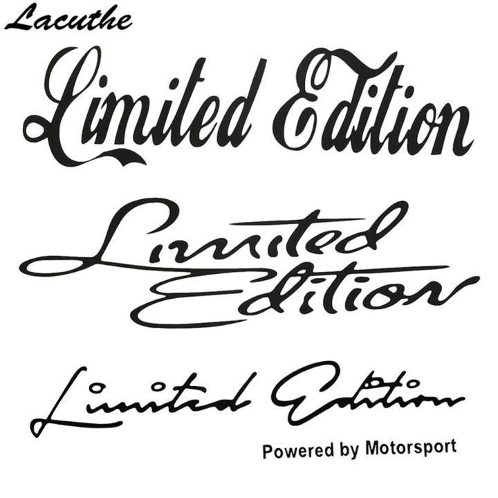 Car Styling Limited Edition Sticker Funny Auto Car Sticker Badge Decal Motorcycle Stickers for Suzuki Honda Kawasaki