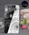 Samsung S7 Edge Pouch Cover - Floral Soft Back Cover Case for Samsung S7 Edge. 