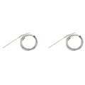 2Pcs /10Ft Stainless Steel Probe K Type Sensors High Temperature Thermocouple. 