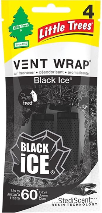 Little Trees Vent Wraps Car Air Freshener AC Vent Clip Made in USA