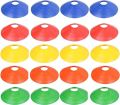 Durable Football Training Cones Sport Soccer Plates - Set of 20 for Agility, Speed, and Coordination Drills Football Training Cones  Sport Soccer Plates , Kids and Adult Drills, - High-Visibility". 