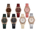 Retro Texture Diamond Dial Design Women Watches Fashion Casual Ladies Leather Wristwatches Brand Simple Female Quartz Clock. 
