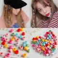 10PC Mini Hair Clips For Women Girls Candy Hairpins Hair Braids Beads Headwear Hair Accessories. 