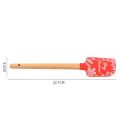 22.7x4.5cm Non-Stick Silicone Cake Spatula Wooden Handle Chocolate Butter Mixer Pastry Cream Scraper Baking Kitchen Accessories. 