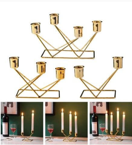 European Style Retro Metal Pillar Long Candle Holder Iron Art Candlestick Display Stand Wedding Party Decor