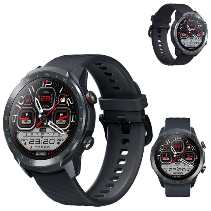 Mibro%20Watch%20A2%201.39"%20HD%20screen%202ATM%20Waterproof%20Sporty%20Calling%20Smartwatch%20(Dual%20Silicone%20&%20Woven%20Strap)%20-%20Image%204