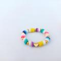 clay beads bracelets with different style. 