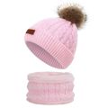 Baby Hat Scarf Suit New Autumn Winter Knitteed Kids Hat Scarf Set Cotton Girls And Boys Hats Neck Children Scarf 2-8 years Kits. 