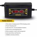 12V 6A Automatic Smart Fast Car Battery Charger Power Supply with Display Screen EU Plug. 