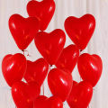 50pcs Heart Shape Ballons Red & White & Pink Color Latex Heart Shape Ballons Heart Shape Foil Balloons Clear Latex for Birthday Decorations, Weddings, Baby/Bridal Shower, Anniversary Party, Welcome Party Balloons Set Birthday Accessories.. 