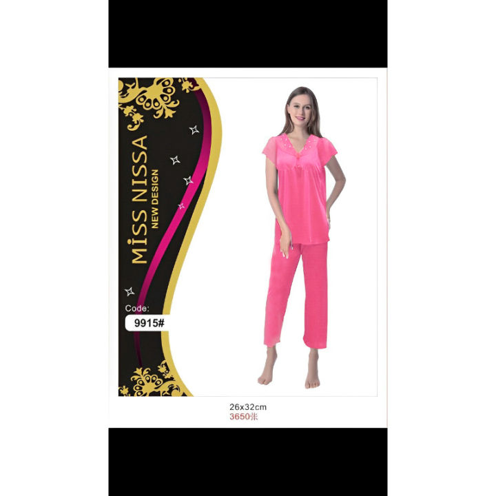 2%20Piece%20Silk%20Full-Length%20Comfortable%20Night%20Suit%20For%20Women%20-%20Image%203
