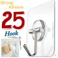 5/10Pcs Adhesive Suction Cup Hooks stick hook Heavy Duty Sticky Wall & Ceiling & Door Nail Free Clear Hook for Bathroom and Kitchen No Scratch Waterproof and Oilproof Sticker. 
