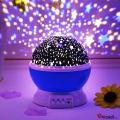 LED Rotating Star Night Light Lamp Romatic Starry Sky Projector. 