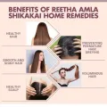Rosemary Leaves Amla Reetha Shikakai Whole Sabut with hair oil applicator comb 50 grams each for hair By Nuts N Snax. 