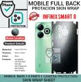INFINIX SMART 8 FULL BACK 360 PREMIUM Protection Skin / Wrap protection sheet fo infnix smart 8. 