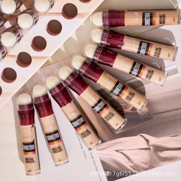 huxia beauty Corretivo Multi-Use Concealer Natural Organic Cream Face Eye Long Lasting Waterproof Full Coverage Liquid Hydrating Concealer