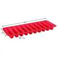 10 Holes Thin Ice Cube Tray Silicone Forms Long Strip Finger Biscuit Jelly Chocolate Mold. 