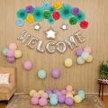 WELCOME Foil Balloons Decoration. 