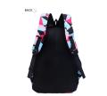 Durable Abstract School Backpack Purple for Boys and Girls. 