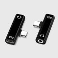 2 in 1 Dual Type C to USB-C 3.5mm Headphone Audio Charger Adapter Splitter Converter for Huawei Xiaomi HTC Nokia Hammer. 