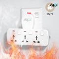 TOBO Multi Plug Extension Board and Wall Socket Extension Wall Mounted High Quality with USB Socket for Mobile Charging Travel Adopter with ON/OFF Buttons. 