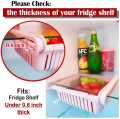 Adjustable Fridge Storage Basket Expandable Fridge Storage Rack Plastic Fridge Space Saver Food Organizer Tray. 