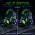 RAZOR - RGB Gaming Headphones 3.5mm With USB Earphone Surround Stereo Headphone for PC, PS4, Xbox One, Ergonomic Design Over Ear with Mic Professional Headset For Gaming - One Click Pick. 