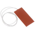 15W 12V DC Flexible Waterproof Silicon Heater Pad Wire Heater Engine Block Oil Pan Hydraulic Tank Heating Plate Mat 50X100mm. 