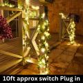Artificial bail fairy lights string for home, office, wedding, function decoration 15 ft long, Fairy Light With Bails Switch Operated and Available in different shapes of leaves. 