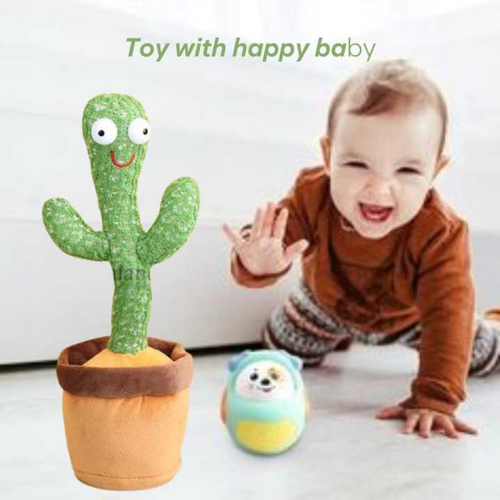 Rechargeable Cactus Baby record toy Cactus baby toy Dancing CactusToy,Talking Cactus Toys for Kids That Repeats Your Words,Dancing Cactus Plush for Babies Talking & Repeating Home Decoration Children's