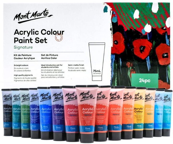 Mont%20Marte%20Signature%20Acrylic%20Color%20Paint%20Set,%2024%20x%202.5oz%20(75ml),%20Semi-Matte%20Finish,%2024%20Colors,%20Suitable%20for%20Most%20Surfaces%20Including%20Canvas,%20Card,%20Paper%20and%20Wood%20-%20Image%203